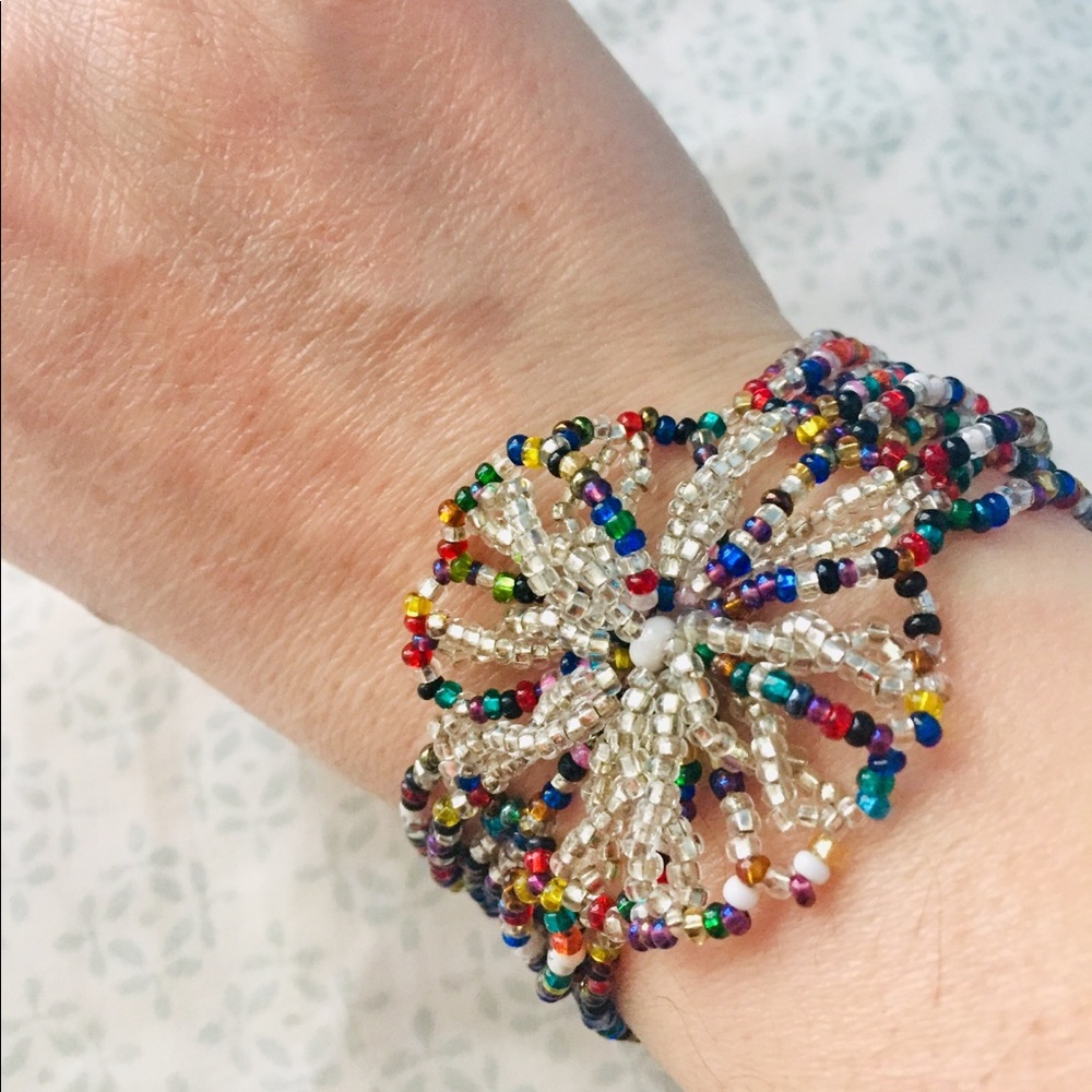 ⭐️Boho Hand beaded bracelet multicolor